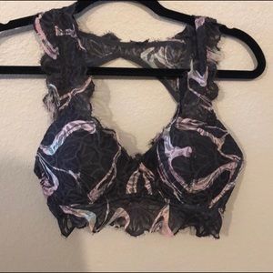 VS Pink Date night Push Up bralette pink & Gray